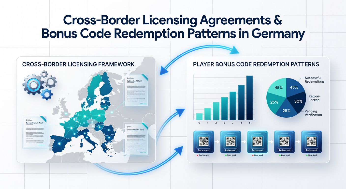 Illustration grenzüberschreitender Lizenzvereinbarungen und deren Auswirkungen auf Bonus-Codes für Spieler in Deutschland